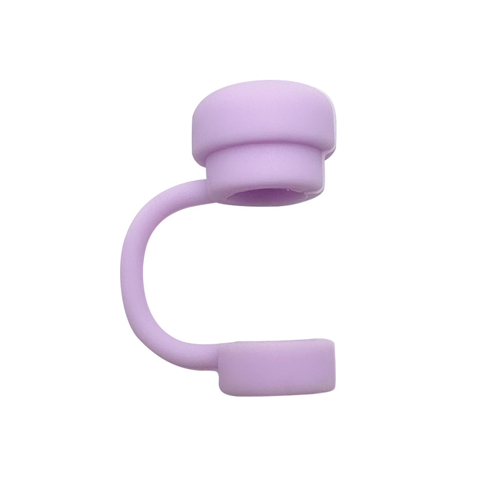 Solid color silicone straw mouthpiece dust protection cap - Product view 3