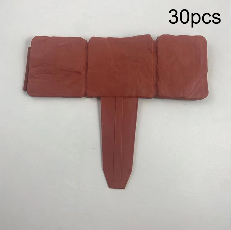 Stone-look plastic garden ground fence pieces - Product view 31