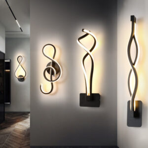 Nordic minimalist LED wall lamp with sculptural silicone shade - Main product view