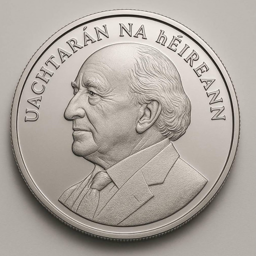Gold-style metal medallion commemorative badge - Main product view