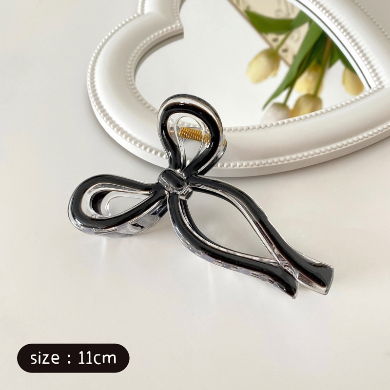 Korean-style bow jelly hair barrette for women in assorted colors - Product view 10