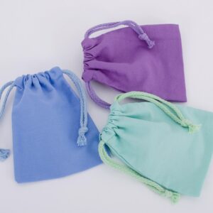 Cotton drawstring storage bag in a selected color and size - Main product view