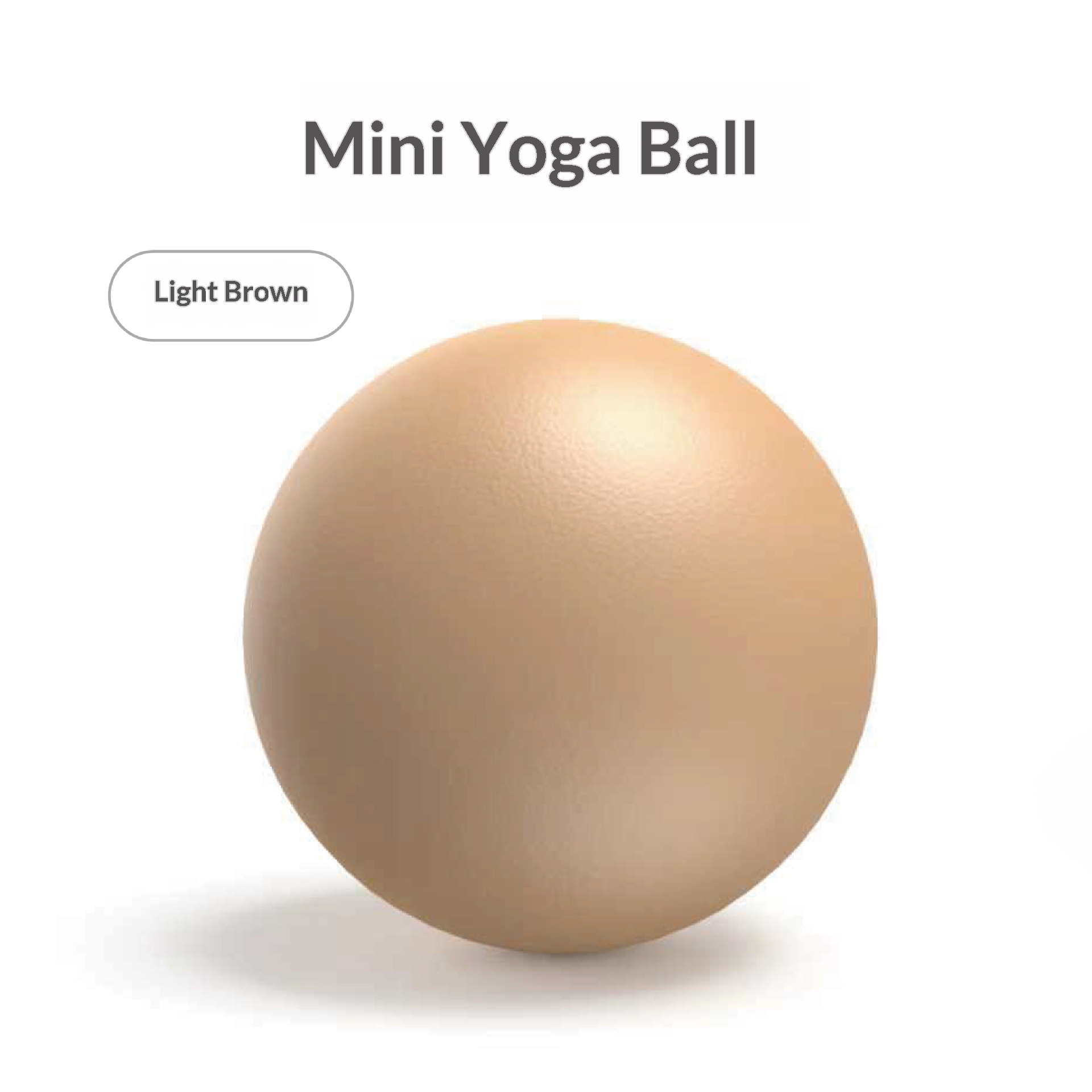 25 cm PVC mini balance ball in a light color - Product view 4