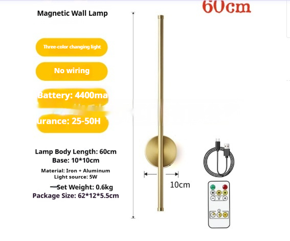 Modern LED long strip wall light with remote control - Product view 5