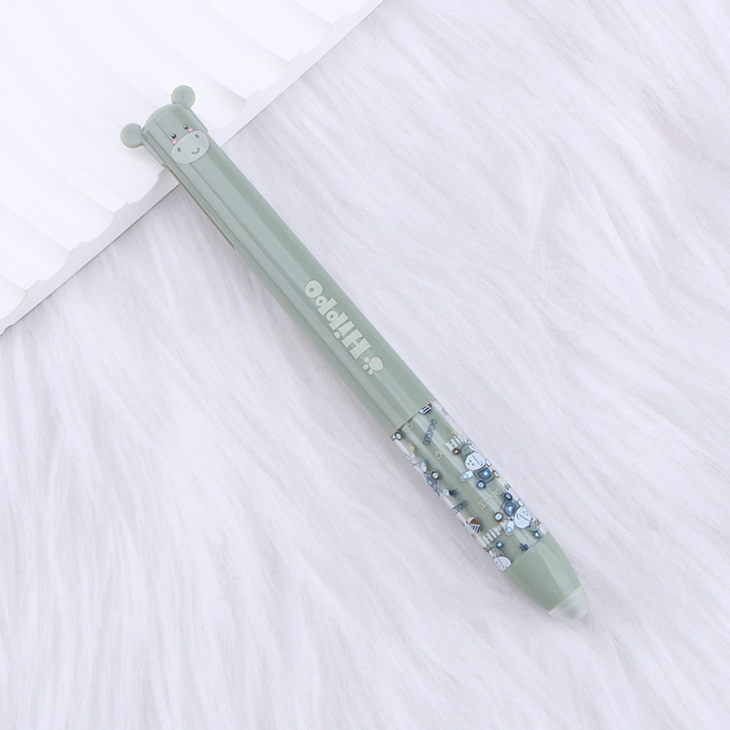 Cute animal erasable gel pen with 0.5 mm tip - Product view 1