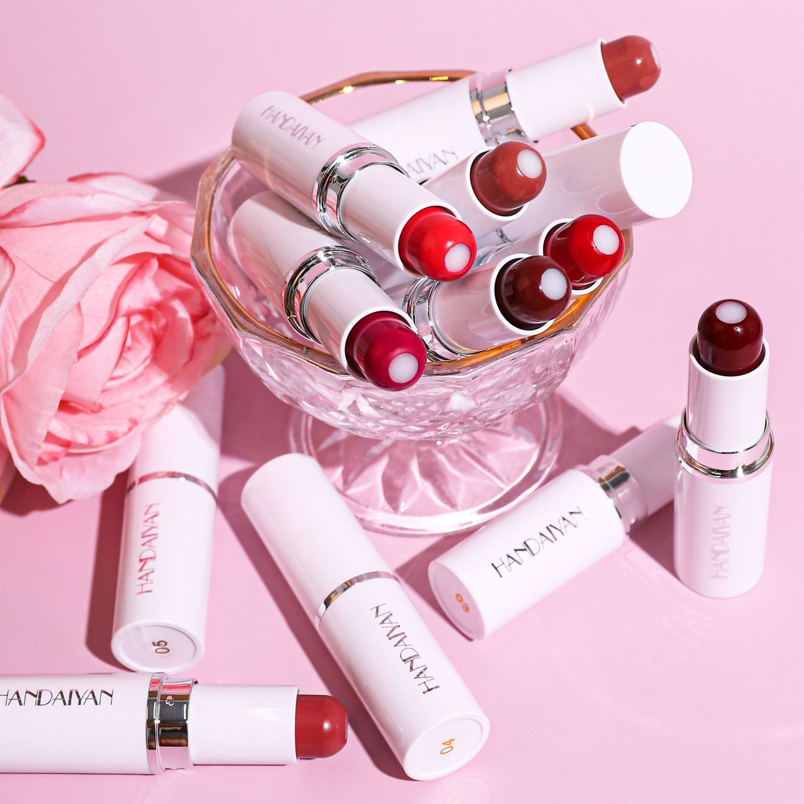 Two-in-one matte moisturizing lipstick in selected color style - Main product view