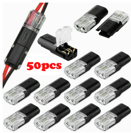 Black D2 plug-in removable LED power connector - Product view 3