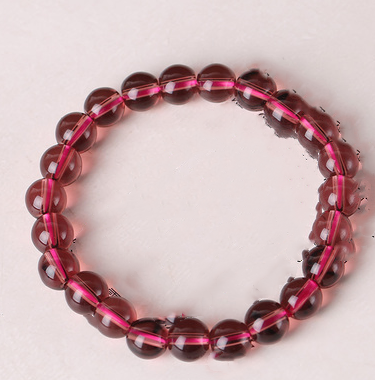 Natural crystal and semi-precious stone bracelet in ethnic style - Product view 5