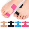 Pre-slitting hallux valgus support muscle patch in blue - Main product view
