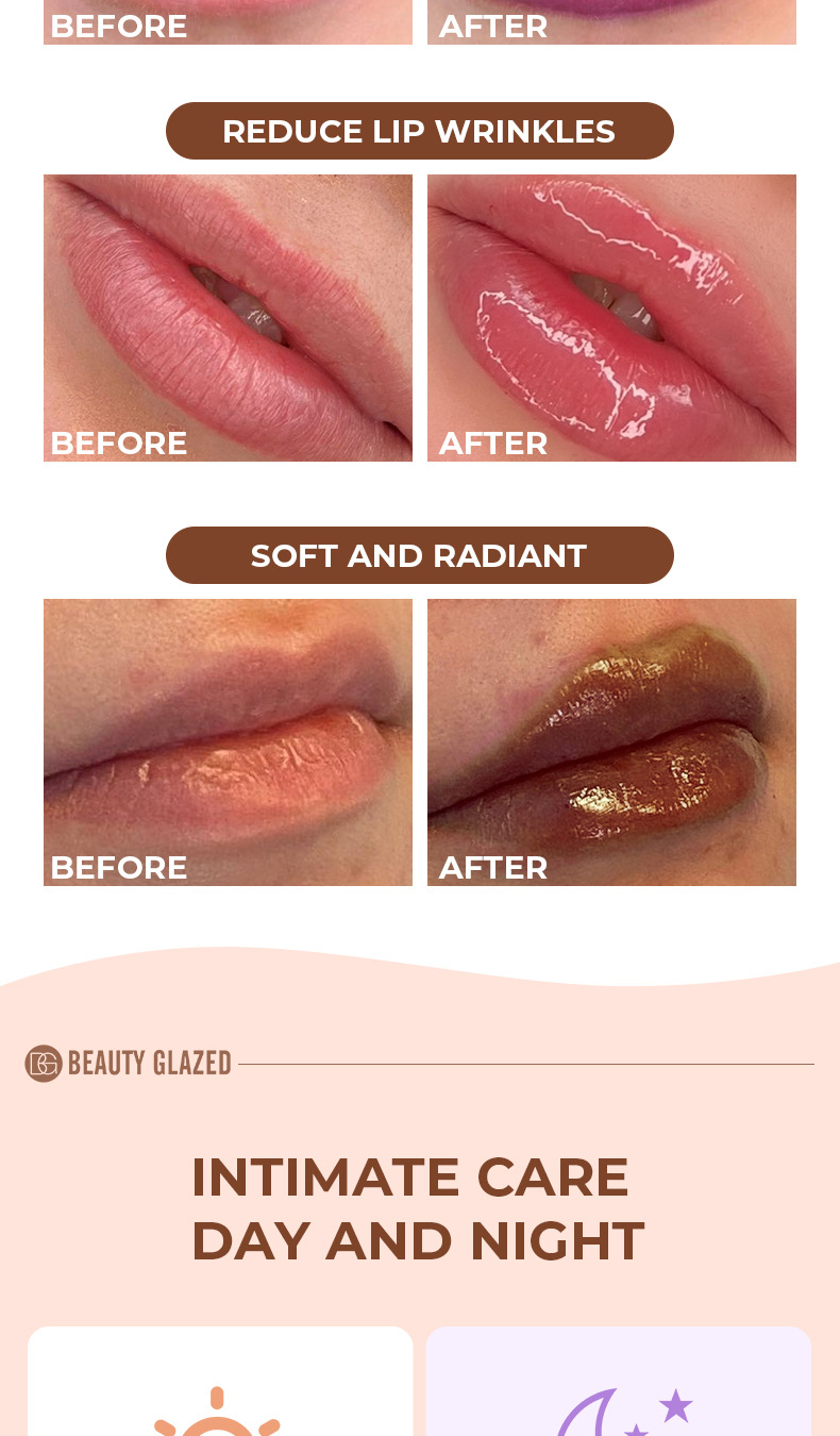 4-color Lip Moistening Colored Lip Lacquer - Product detail 3 Four-color moisturizing lip gloss lacquer - Product detail 3