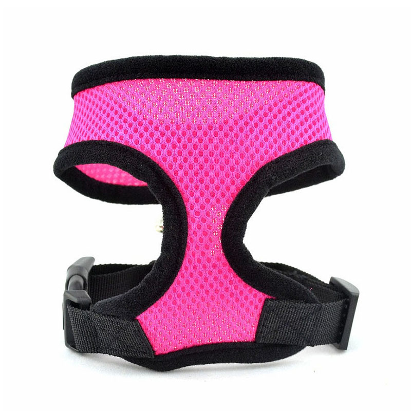 Padded nylon vest for a small dog or cat - Pink-XS