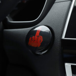 ABS one-button start middle finger sign protective cover - Main product view
