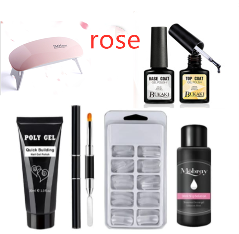 30ml milky pink crystal nail extension glue for translucent nail extensions - Product view 2