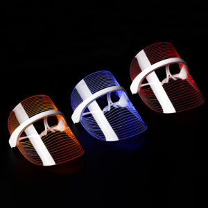 White LED light therapy mask with seven-color light options - Main product view