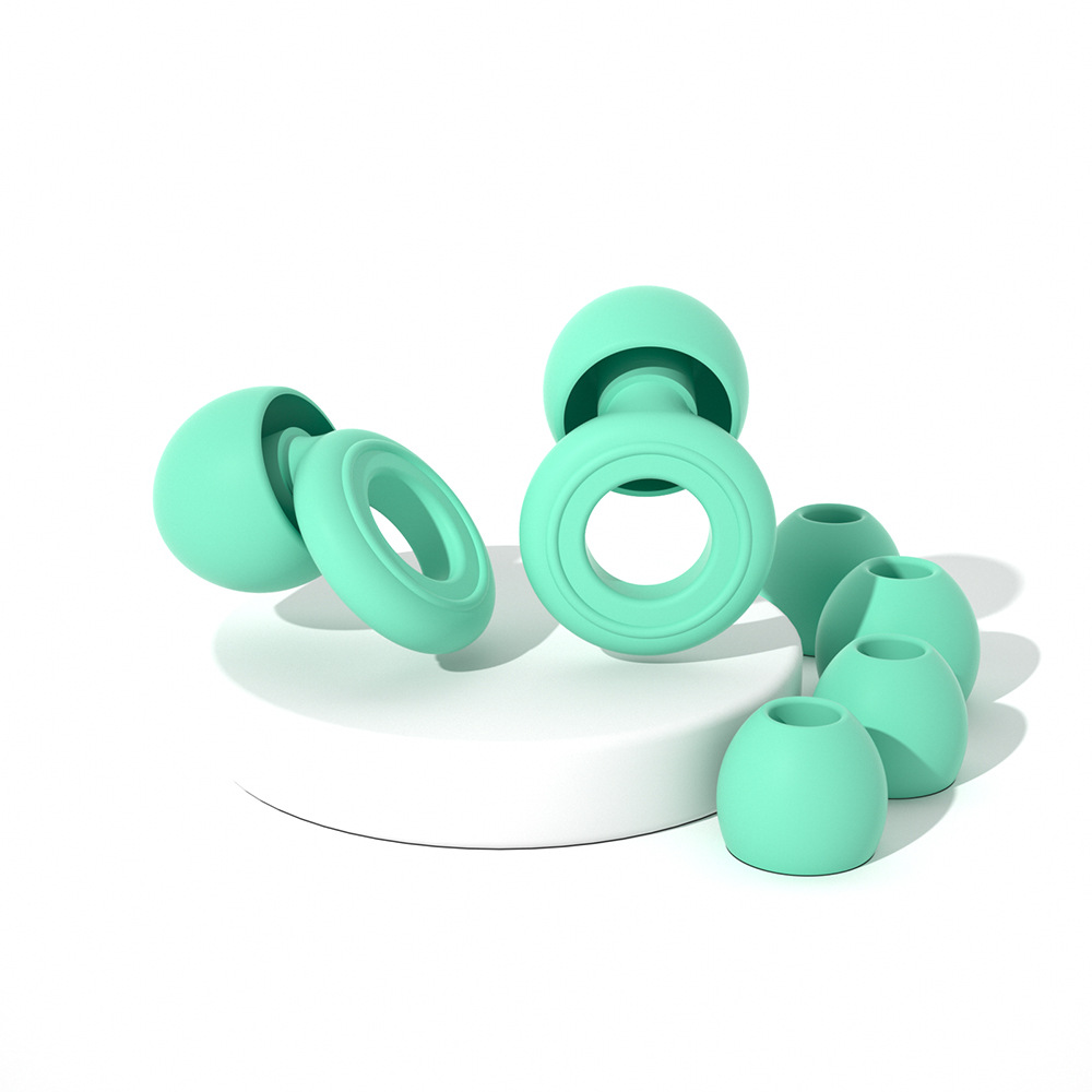 Silicone noise-reducing earplugs with earplug sleeves - Product view 9