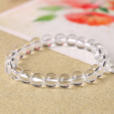 Natural crystal and semi-precious stone bracelet in ethnic style - Product view 6