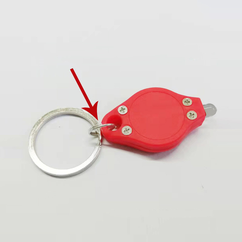 Ultra-thin ABS LED keychain tool lamp in a selected color - Product view 8