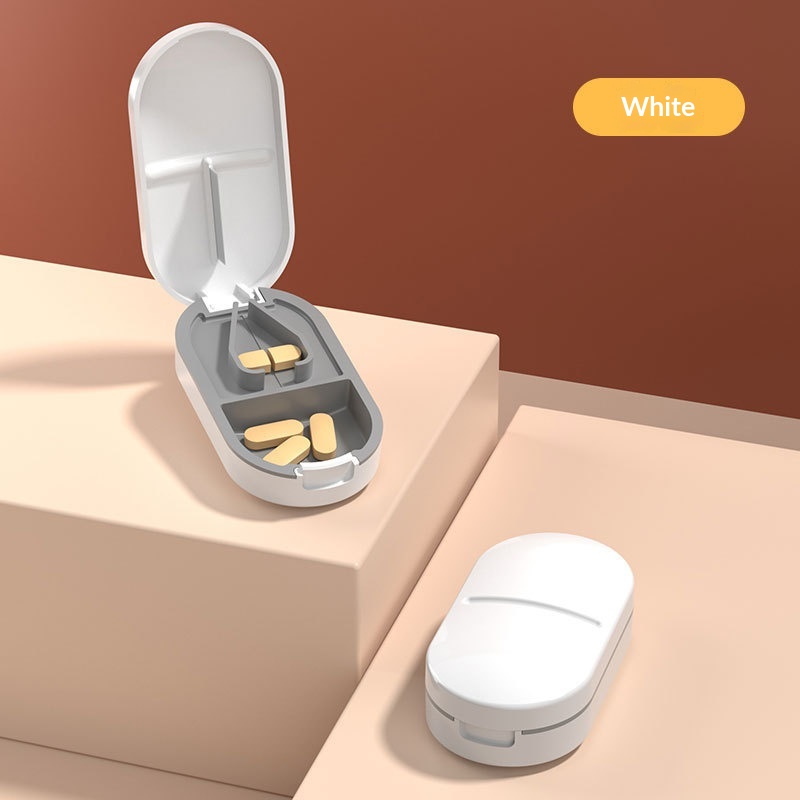 Japanese-style portable mini pillbox with 2-in-1 airtight design - Product view 5
