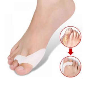 Silicone hallux valgus toe pad with double-ring toe divider - Main product view