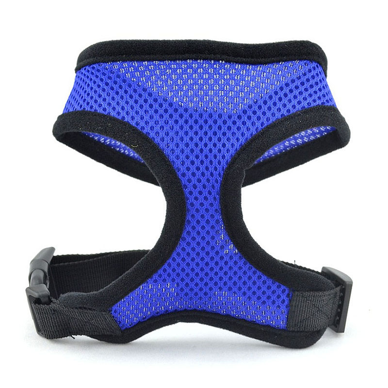 Padded nylon vest for a small dog or cat - Dark Blue-XL
