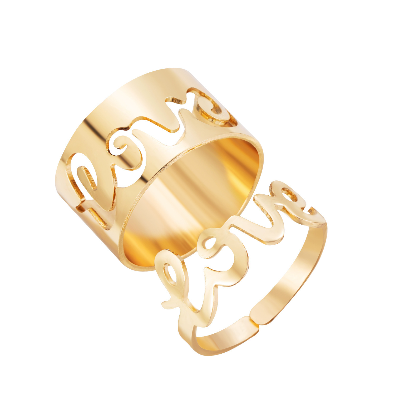 Adjustable unisex alloy punk ring with assorted dinosaur, flame, frog, and key motifs - Product view 10