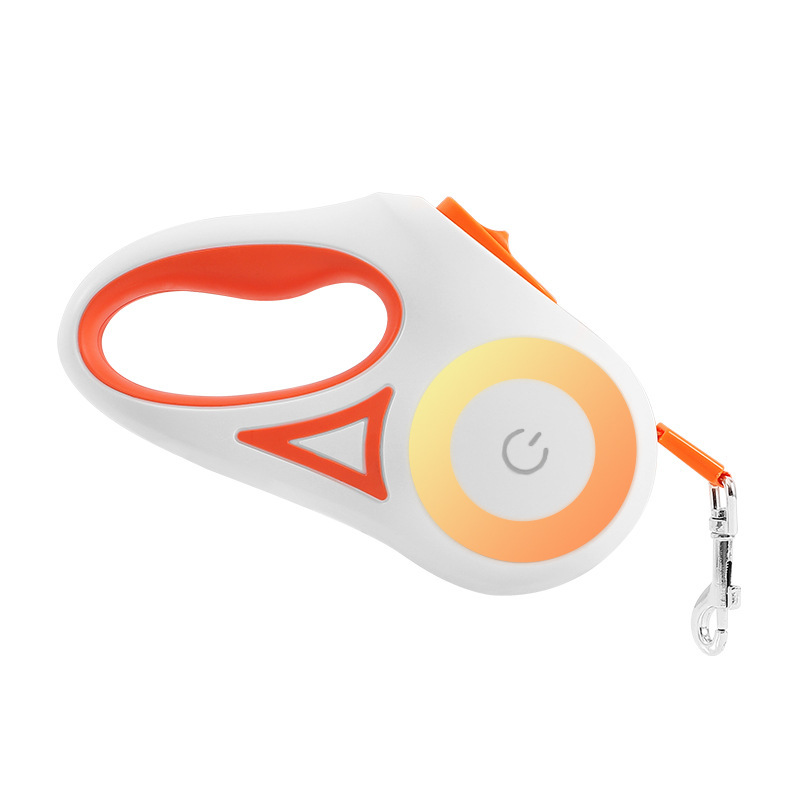 Retractable dog leash with one-hand brake and optional collar - Product view 1