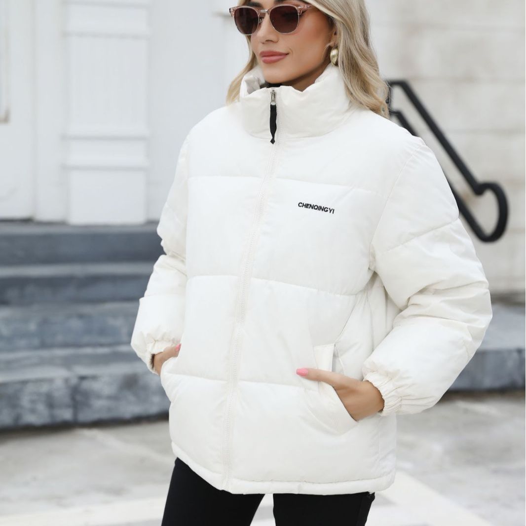 Women's solid-color winter casual thickened coat - Product view 6