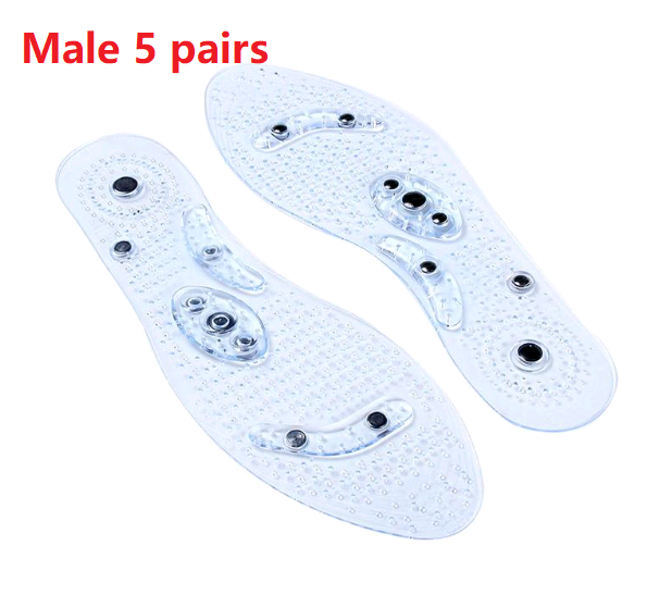 Pair of transparent magnetic massage insoles for casual shoes - Product view 8