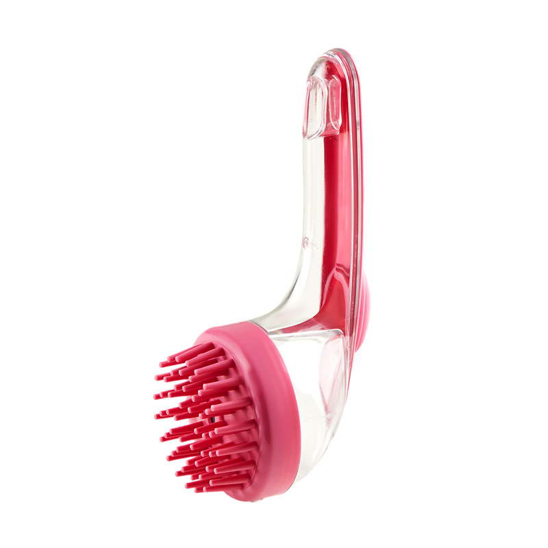 Long-handle soft-bristle dog bath and shampoo brush - Product view 7