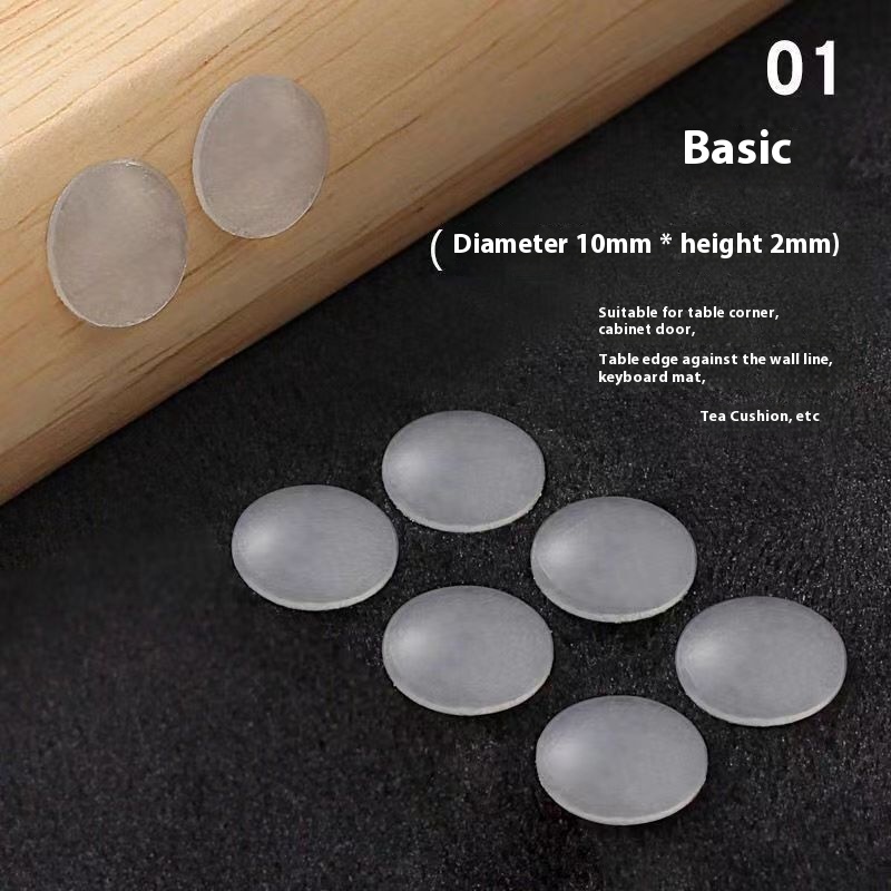 Transparent silicone anti-collision pads for cabinet and wardrobe doors - Product view 5