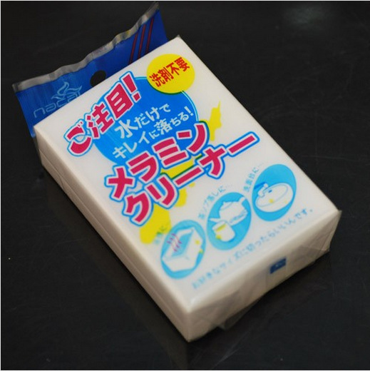 100-pack white melamine cleaning sponges for household surfaces - Product view 4