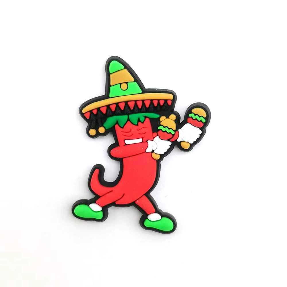 Mexican Food Series Interesting Diy Shoe Flower Decorations - Product view 11 Mexican food series plastic shoe flower decoration for casual shoes and slippers - Product view 11