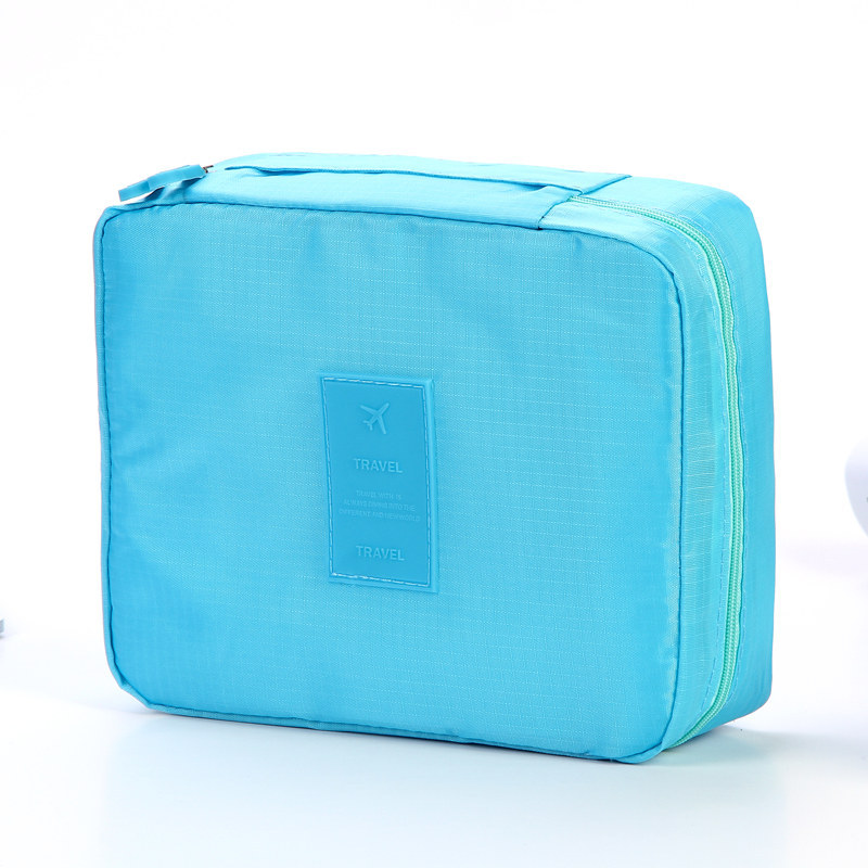 Waterproof Oxford cloth travel toiletry bag with divider and multiple pockets - Product view 5