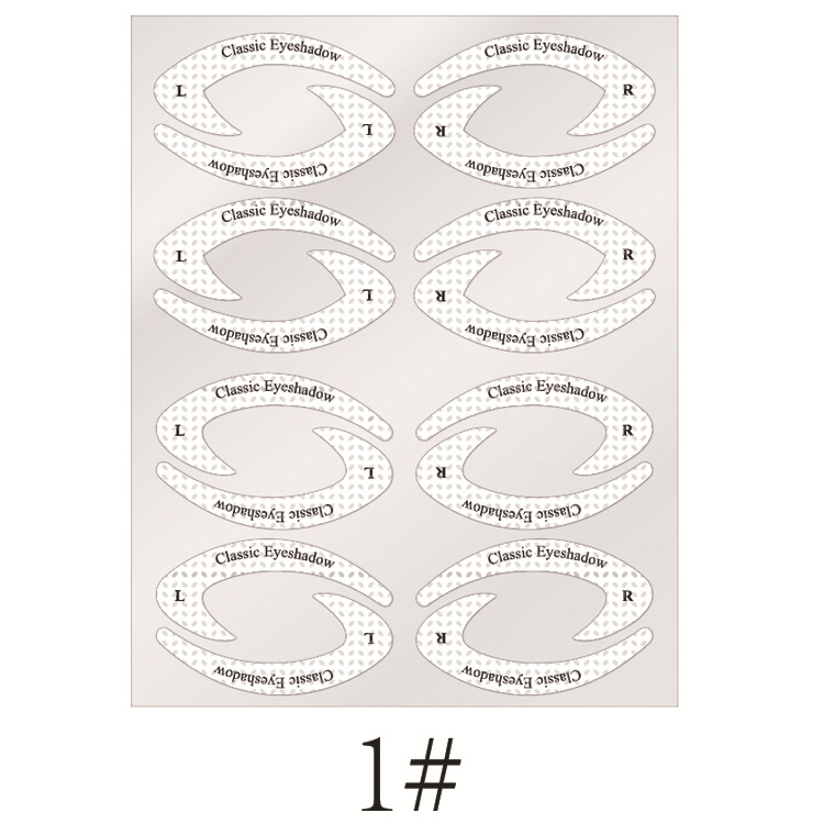 Nude eye makeup template sticker for eyeshadow and eyeliner application - Product view 5