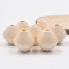 Diamond-shaped wooden bead tassel with a large hole for DIY crafts - Main product view