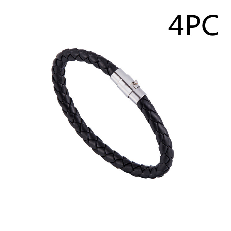 Woven leather animal zodiac bracelet with studded detail - Product view 12