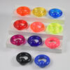 10mm round acrylic ball earrings in assorted colors - Main product view