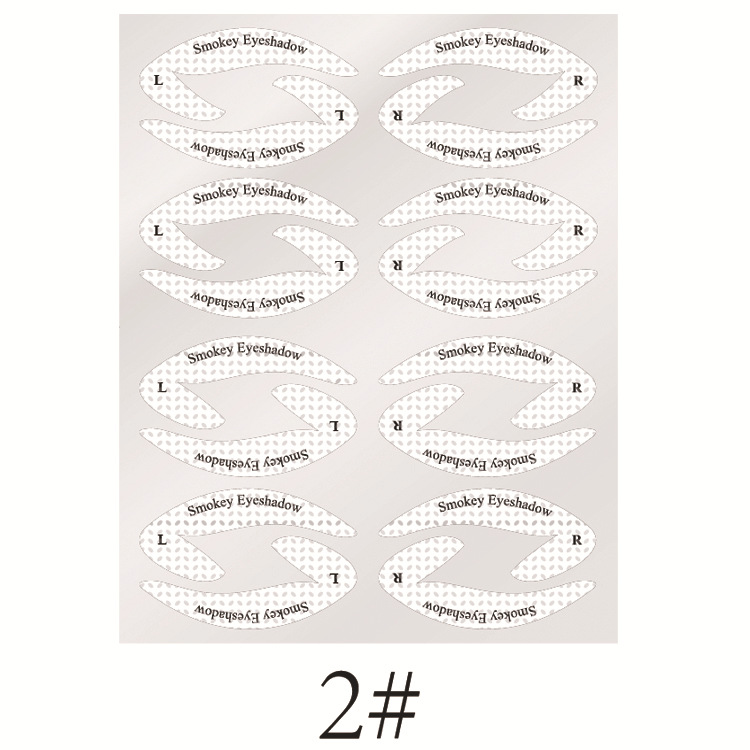 Nude eye makeup template sticker for eyeshadow and eyeliner application - Product view 2