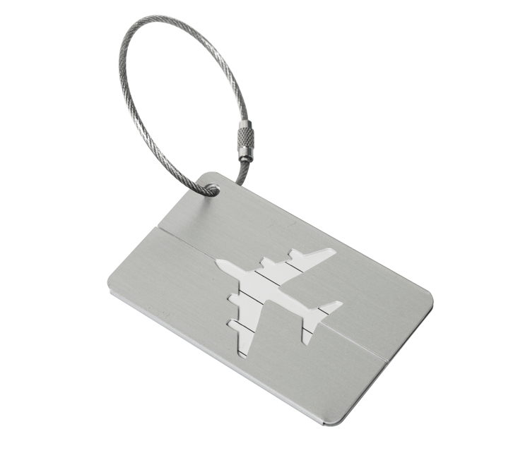 Aluminum alloy luggage tag in a selected color - Product view 4