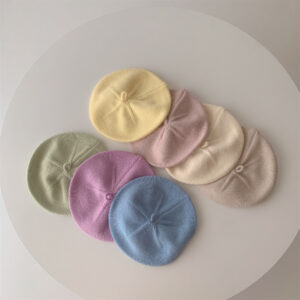 Knitted baby dome cap in assorted colors - Main product view