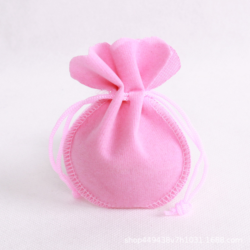 Small velvet drawstring jewelry pouch in assorted colors - Product view 9