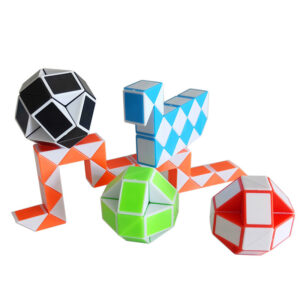 Shape-changing educational magic ruler puzzle toy in colorful ABS plastic - Main product view