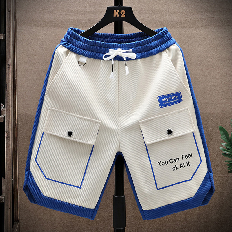 Men's loose casual summer shorts with letter pattern - Product view 3