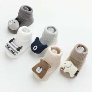 Combed cotton baby socks with mid-calf design - Main product view