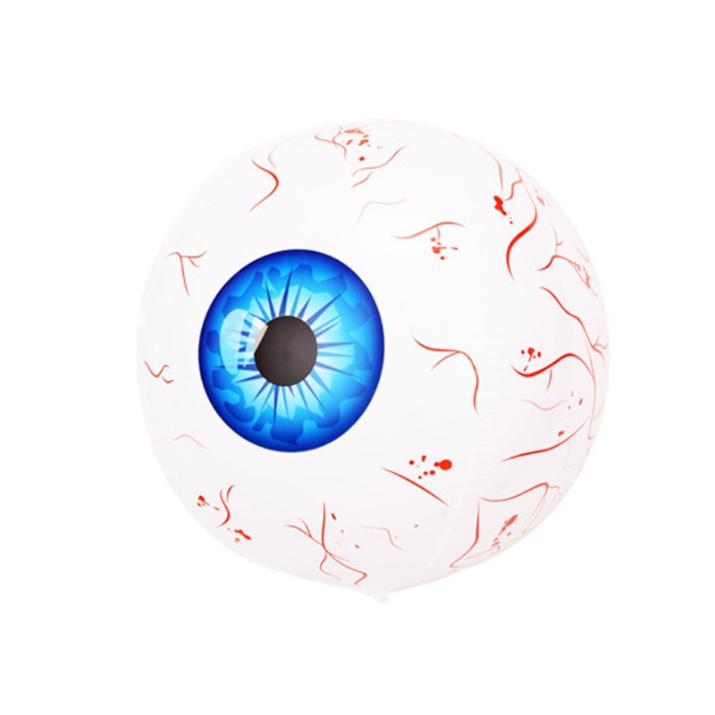Bloodshot eyeball Halloween inflatable balloon in a colorful design - Product view 5
