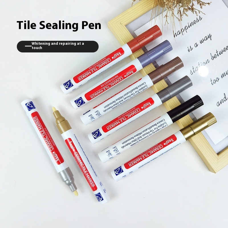 Tile grout color touch-up pen for kitchen and bathroom tile gaps - Main product view