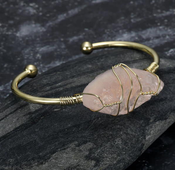 Asgard crafted natural gemstone bangle in a selected gemstone style - Product view 3