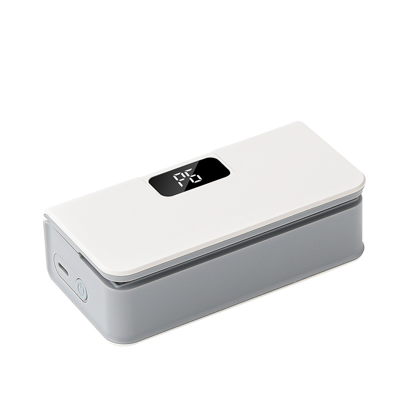 Rechargeable mini portable bag sealer in white and blue - Product view 6