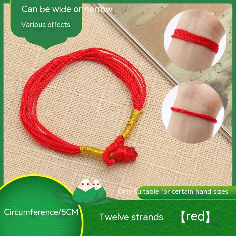 Hand-woven colorful braided rope bracelet with Chinese knot style - Product view 3