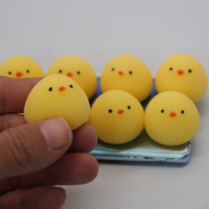 Cute yellow chicken squeeze toy - Main product view